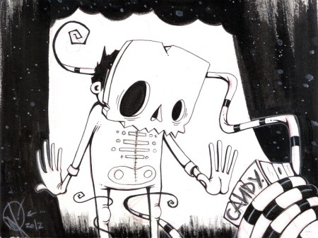 Matthew_reid_happy halloween_skeleton_illustration small