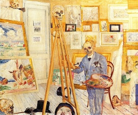 James Ensor, The Skeleton Painter, 1896
