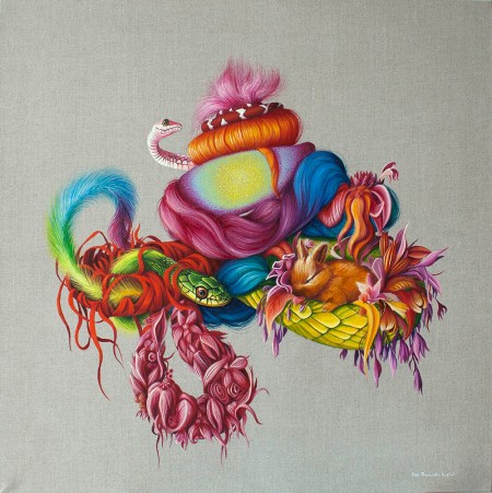 Ewa-Pronczuk-Kuziak-Snakes-The-Still-Life-seriesoil-on-linen-60x60-cm-2015