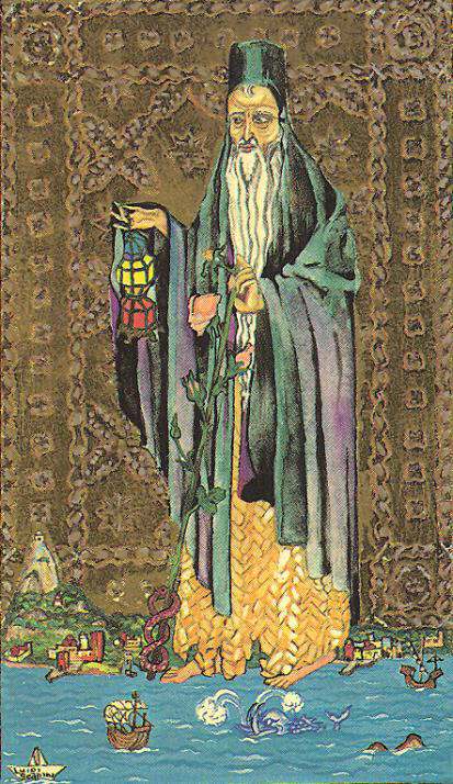 9-The-Hermit-The-Medieval-Scapini-Tarot